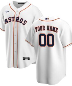 Houston AstrosHome Replica Custom Jersey  White