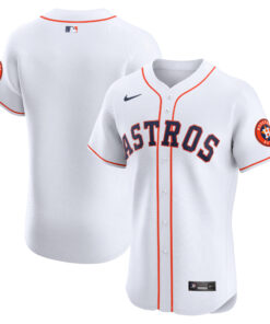  Houston AstrosHome Vapor Premier Elite Patch Jersey  White