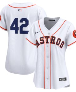  Houston AstrosWomen_s 2024 Jackie Robinson Day Home Limited Jerseynbspâ€“ White