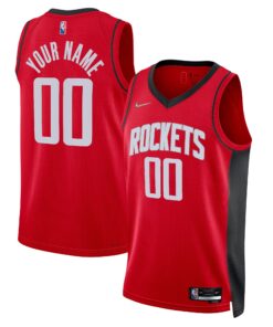 Houston Rockets 202122 Diamond Swingman Custom Jersey - Icon Edition - Red
