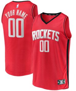 Houston Rockets Fanatics Fast Break Custom Replica Jersey - Icon Edition&nbspâ€“ Red