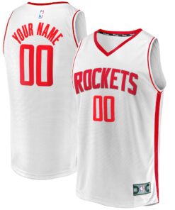  Houston Rockets Fanatics Youth Fast Break Replica Custom Jersey - Association Edition - White