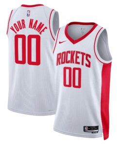 Houston Rockets Unisex Swingman Custom Jersey White - Association Edition