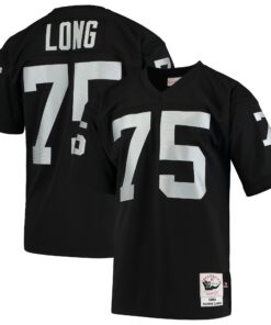 Howie Long Las Vegas Raiders 1983 Mitchell amp Ness Authentic Throwback Retired Player Jersey  Black