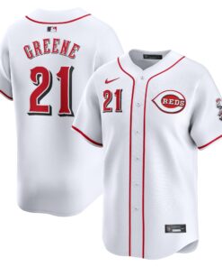 Hunter Greene Cincinnati RedsHome Limited Player Jersey  White