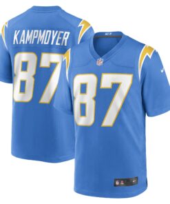 Hunter Kampmoyer Los Angeles Chargers  Game Player Jersey  Powder Blue