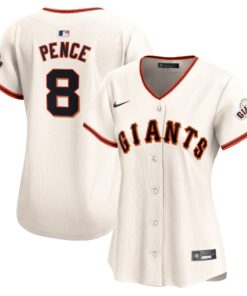 Hunter Pence San Francisco GiantsWomen_s  Home Limited Player Jersey  Cream