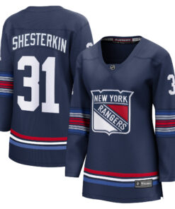Igor Shesterkin New York Rangers Fanatics Women_s Alternate Premier Breakaway Player Jersey  Navy