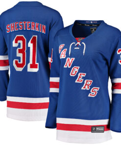 Igor Shesterkin New York Rangers Fanatics Women_s Home Breakaway Jersey  Blue