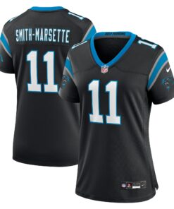 Ihmir SmithMarsette Carolina Panthers  Women_s Team Game Jersey   Black