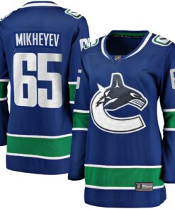 Ilya Mikheyev Vancouver Canucks Fanatics Women_s Home Breakaway Player Jersey  Blue