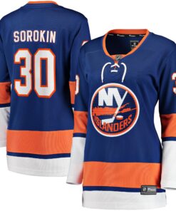 Ilya Sorokin New York Islanders Fanatics Women_s Home Breakaway Player Jersey  Royal