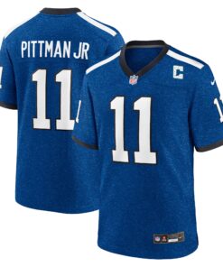Indiana Nights Michael Pittman Jr. Indianapolis Colts  Alternate Game Jersey  Blue