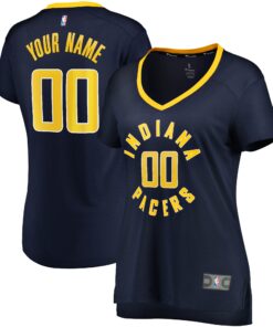 Indiana Pacers Fanatics Women's Fast Break Custom Jersey Navy - Icon Edition