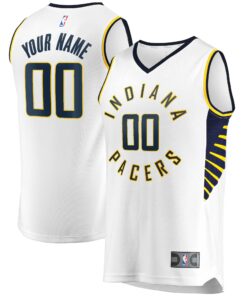 Indiana Pacers Fanatics Youth Fast Break Custom Replica Jersey White - Association Edition