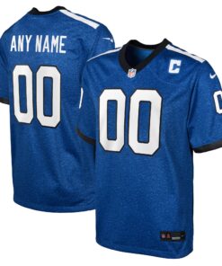 Indianapolis Colts  Youth Indiana Nights Alternate Custom Game Jersey  Blue