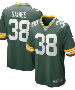 Innis Gaines Green Bay Packers  Game Jersey  Green