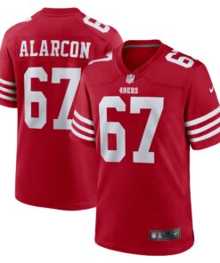 Isaac Alarcon San Francisco 49ers  Team Game Jersey   Scarlet