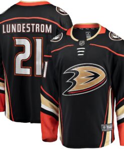 Isac Lundestrom Anaheim Ducks Fanatics Home Breakaway Jersey  Black