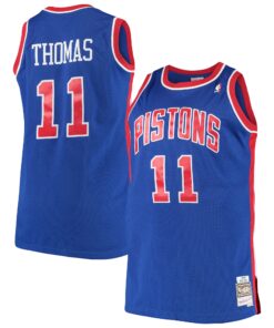 Isaiah Thomas Detroit Pistons Mitchell &amp Ness 198889 Big &amp Tall Hardwood Classics Swingman Jersey - Royal