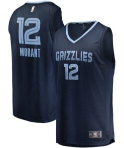 Ja Morant Memphis Grizzlies Fanatics Fast Break Replica Jersey Navy - Icon Edition