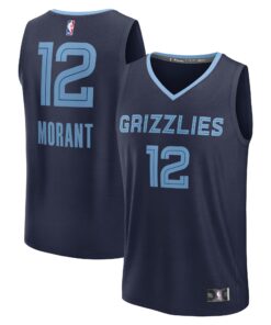 Ja Morant Memphis Grizzlies Fanatics Fast Break Replica Player Jersey - Icon Edition - Navy