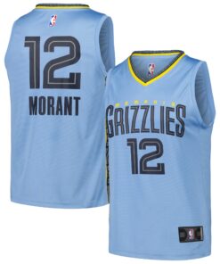 Ja Morant Memphis Grizzlies Fanatics Fast Break Replica Player Jersey - Statement Edition - Light Blue 1
