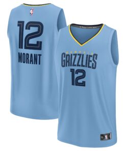 Ja Morant Memphis Grizzlies Fanatics Fast Break Replica Player Jersey - Statement Edition - Light Blue