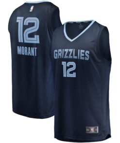 Ja Morant Memphis Grizzlies Fanatics Replica Fast Break Jersey Navy - Icon Edition