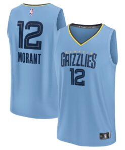 Ja Morant Memphis Grizzlies Fanatics Youth Fast Break Replica Player Jersey - Statement Edition - Light Blue