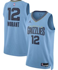 Ja Morant Memphis Grizzlies Jordan Brand Unisex Swingman Jersey - Statement Edition - Light Blue