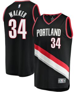 Jabari Walker Portland Trail Blazers Fanatics Fast Break Replica Jersey - Icon Edition - Black