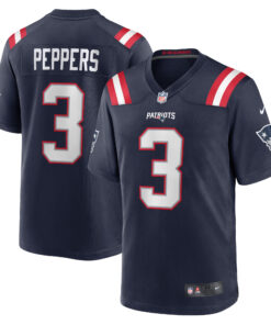 Jabrill Peppers New England Patriots  Game Jersey  Navy