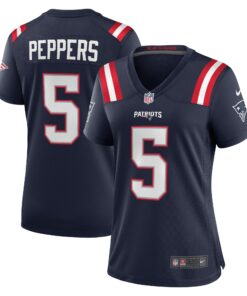 Jabrill Peppers New England Patriots  Women_s Game Player Jersey  Navy