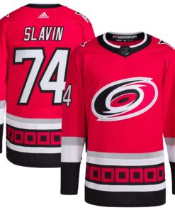 Jaccob Slavin Carolina Hurricanes Alternate Primegreen Authentic Pro Player  Jersey  Red
