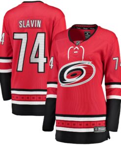 Jaccob Slavin Carolina Hurricanes Fanatics Women_s Alternate Breakaway Player Jersey  Red