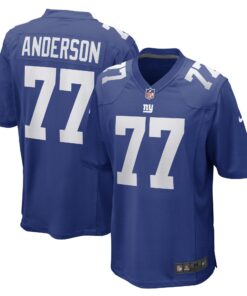 Jack Anderson New York Giants  Game Player Jersey  Royal