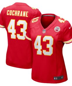 Jack Cochrane Kansas City Chiefs  Women_s Game Player Jersey  Red