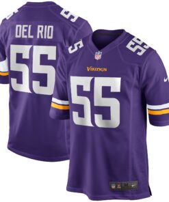 Jack Del Rio Minnesota Vikings  Game Retired Player Jersey  Purple