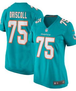 Jack Driscoll Miami Dolphins  Women_s Team Game Jersey   Aqua