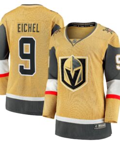Jack Eichel Vegas Golden Knights Fanatics Women_s Home Breakaway Player Jersey  Gold