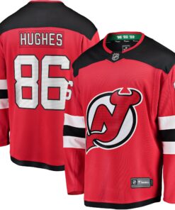 Jack Hughes New Jersey Devils Fanatics Breakaway Player Jersey  Red