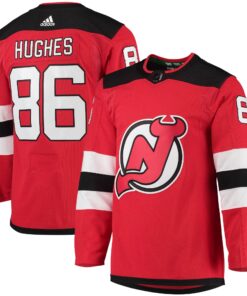 Jack Hughes New Jersey Devils Home Primegreen Authentic Player Jersey  Red