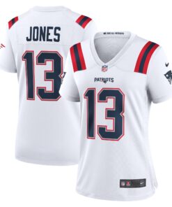 Jack Jones New England Patriots  Women_s Game Player Jersey  White