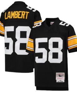 Jack Lambert Pittsburgh Steelers Mitchell amp Ness Youth 1976 Legacy Retired Player Jersey  Black
