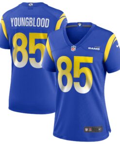 Jack Youngblood Los Angeles Rams  Women_s Game Retired Player Jersey  Royal
