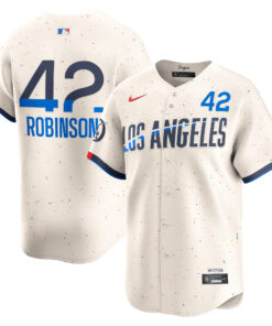 Jackie Robinson Los Angeles Dodgers2024 City Connect Limited Player Jersey  Cream