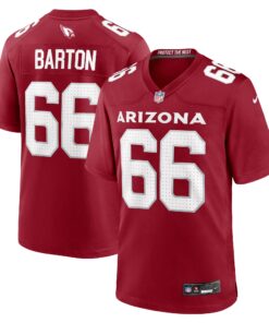 Jackson Barton Arizona Cardinals  Team Game Jersey   Cardinal