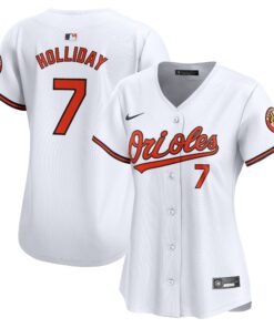 Jackson Holliday Baltimore OriolesWomen_s Home Limited Player Jersey  White