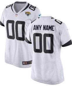 Jacksonville Jaguars  Women_s Custom Game Jersey  White